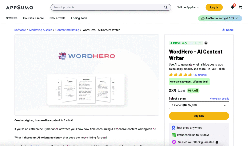 WordHero AI Content Writer Review 2025: I Wrote 100 Articles to Test If It's Worth Your Money